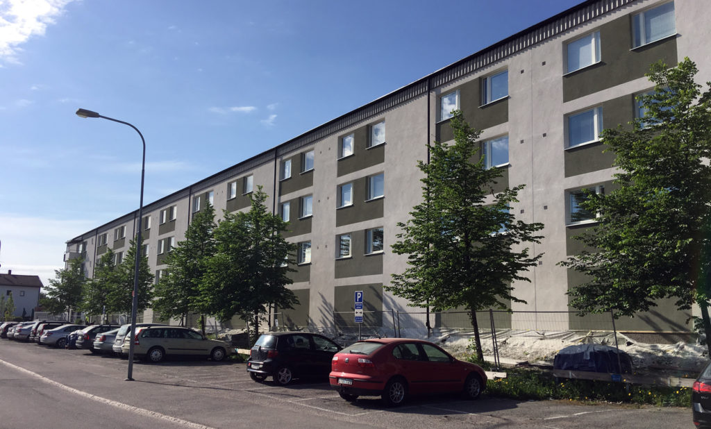 Sista ställningen riven