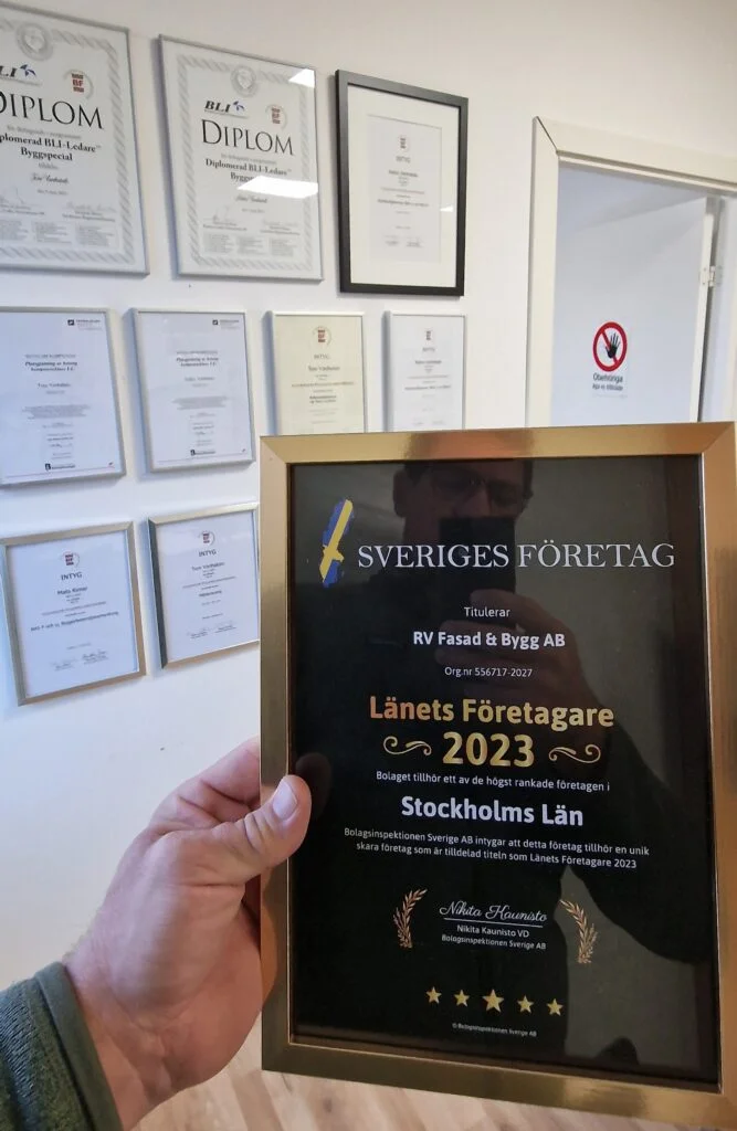 Stockholms Läns företagare - Utmärkelse