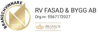 Branschvinnare 2025 sigill RV fasad