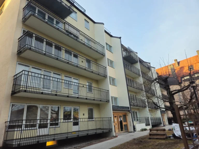 Renovering av balkongräcken på S:t Johannesgatan 4 i Uppsala